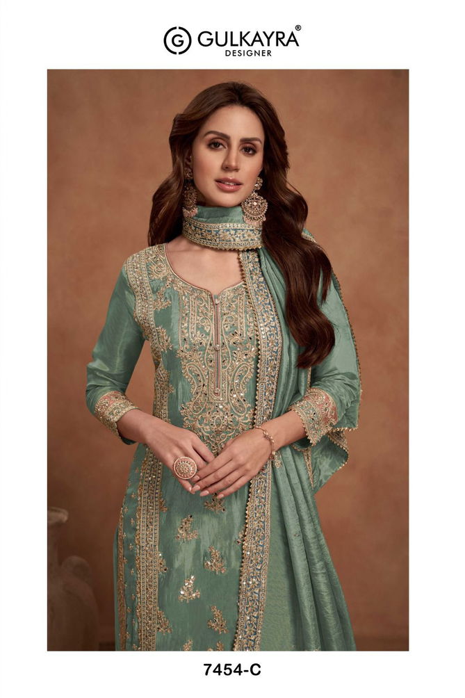 Nazia By Gulkayra Real Simar Silk Palazzo Readymade Suits Wholesale Market In Surat 